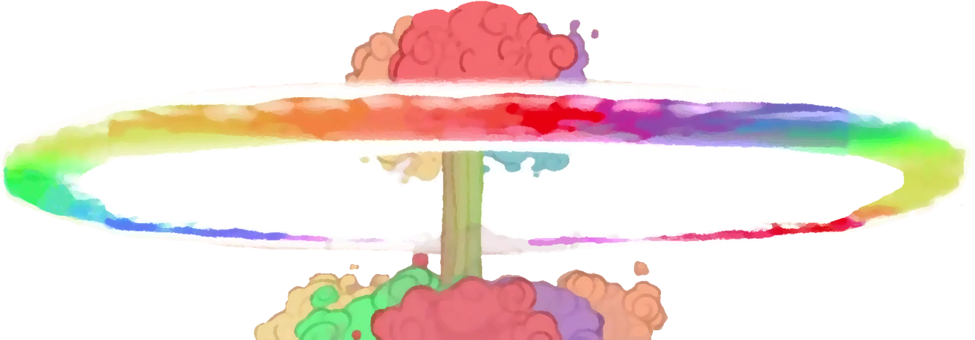Sonic Rain Nuke By Demao - Rainbow Nuke (1374x582)