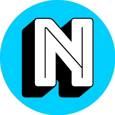Nuke Age Store Favicon Consists On An Electric Blue - Graphic Design (395x395)