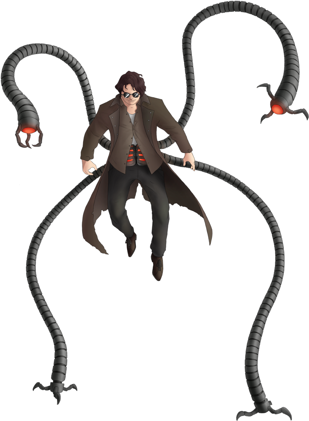 003 Doctor Octopus By Green Mamba - Spiderman Dr Octopus Png (1024x1397)