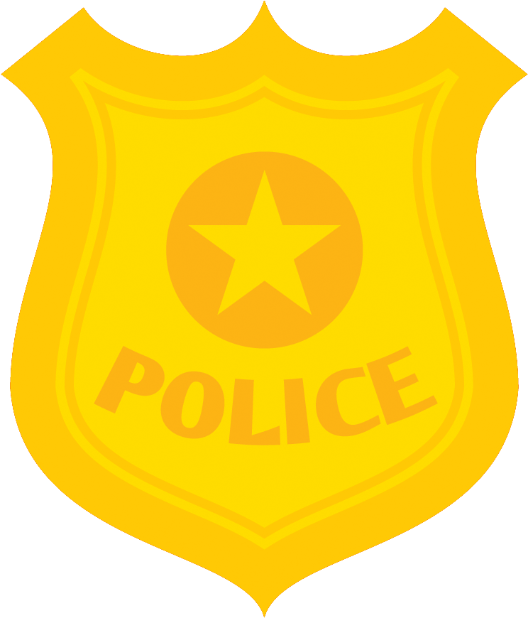 Police Officer Download Cartoon - Transparent Cartoon Police Badge (1000x1000)