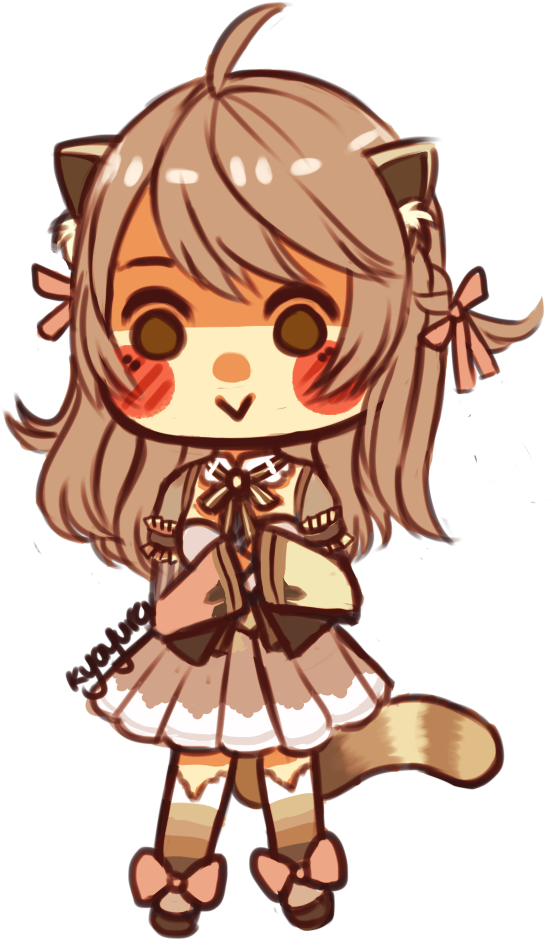 [c] Tanuki By Kyayura - Cartoon (585x969)