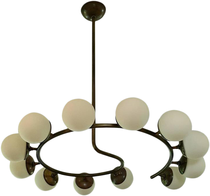Excellent Globe Italian Modern Brass Chandelier By - Brass (768x768)