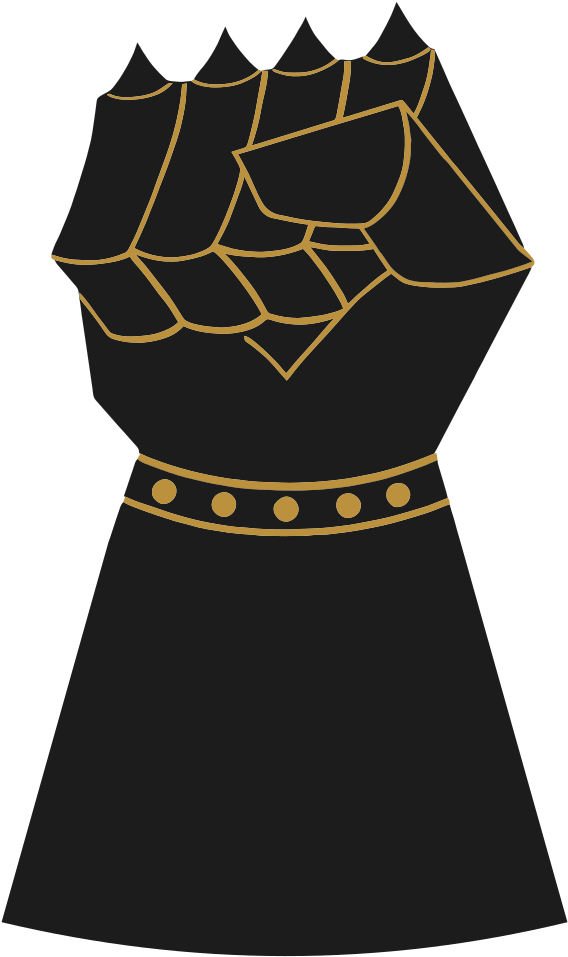Vintage Gauntlet Fist - Gauntlet Fist (593x1000)