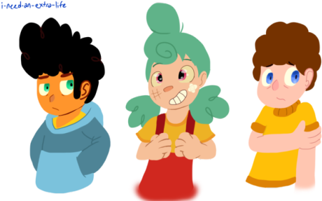 Drew The Kiddos From Memory At Walmart Today - Cartoon (500x288)