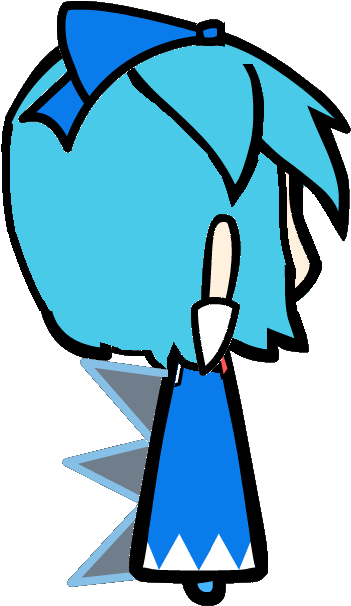 Object Cirno By Reimu And Cirno - Object Cirno By Reimu And Cirno (482x643)