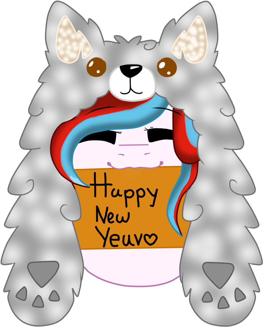 Happy New Year By Meiredfox Happy New Year By Meiredfox - Cartoon (1024x1215)