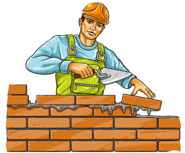 Требуется Строитель На Гипрок - Building A Brick Wall (380x400)