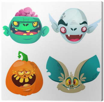 Canvas Halloween Tekens Instellen - Illustration (400x400)