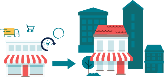Franchising Begins With A Growing Company That Has - Graphic Design (550x261)