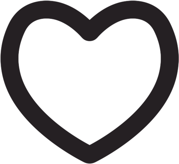 Outline Of Heart - Vector Graphics (600x600)
