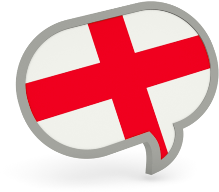 Speech Bubble English Flag (640x480)
