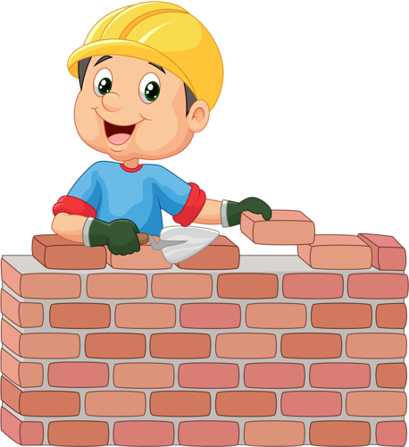 Albañil - Bricklayer Clipart (458x500)