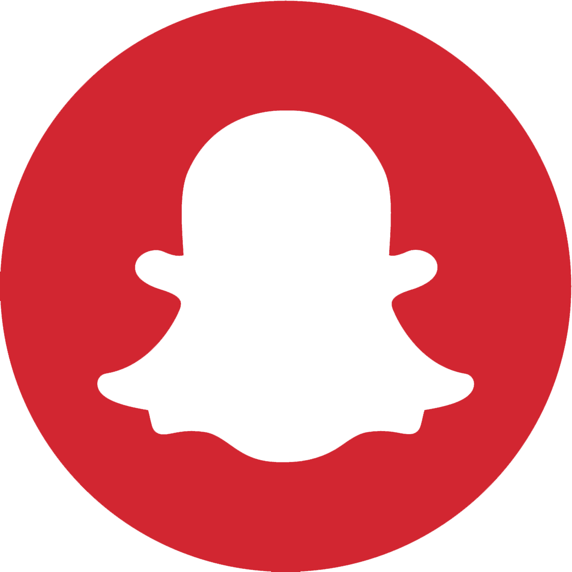 Snapchat Red Instagram - Snapchat Logo Png Black And White (1129x1129)