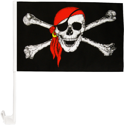 Pirate Bandana Png - Pirate Flag (1000x664)