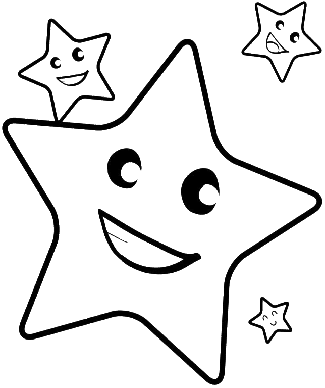 Line Drawing Of Star (700x867)