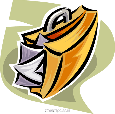 Papers Falling Out Of A Briefcase Royalty Free Vector - Papers Falling Out Of A Briefcase Royalty Free Vector (480x478)