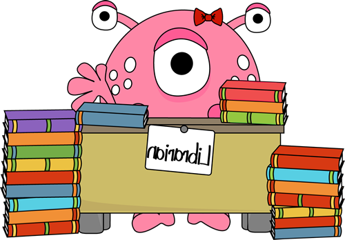 Librarian Clip Art - Cartoon (500x348)