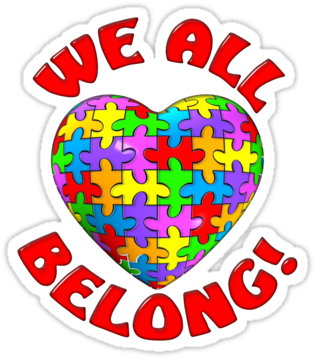 Children And Families With Special Needs Are Welcome - Zazzle Autism Puzzle Heart Key Ring (375x360)