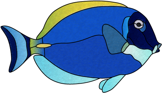 Free Stained Glass Patterns Of Sea Creatures Stained Glass 530x307 Png Clipart Download