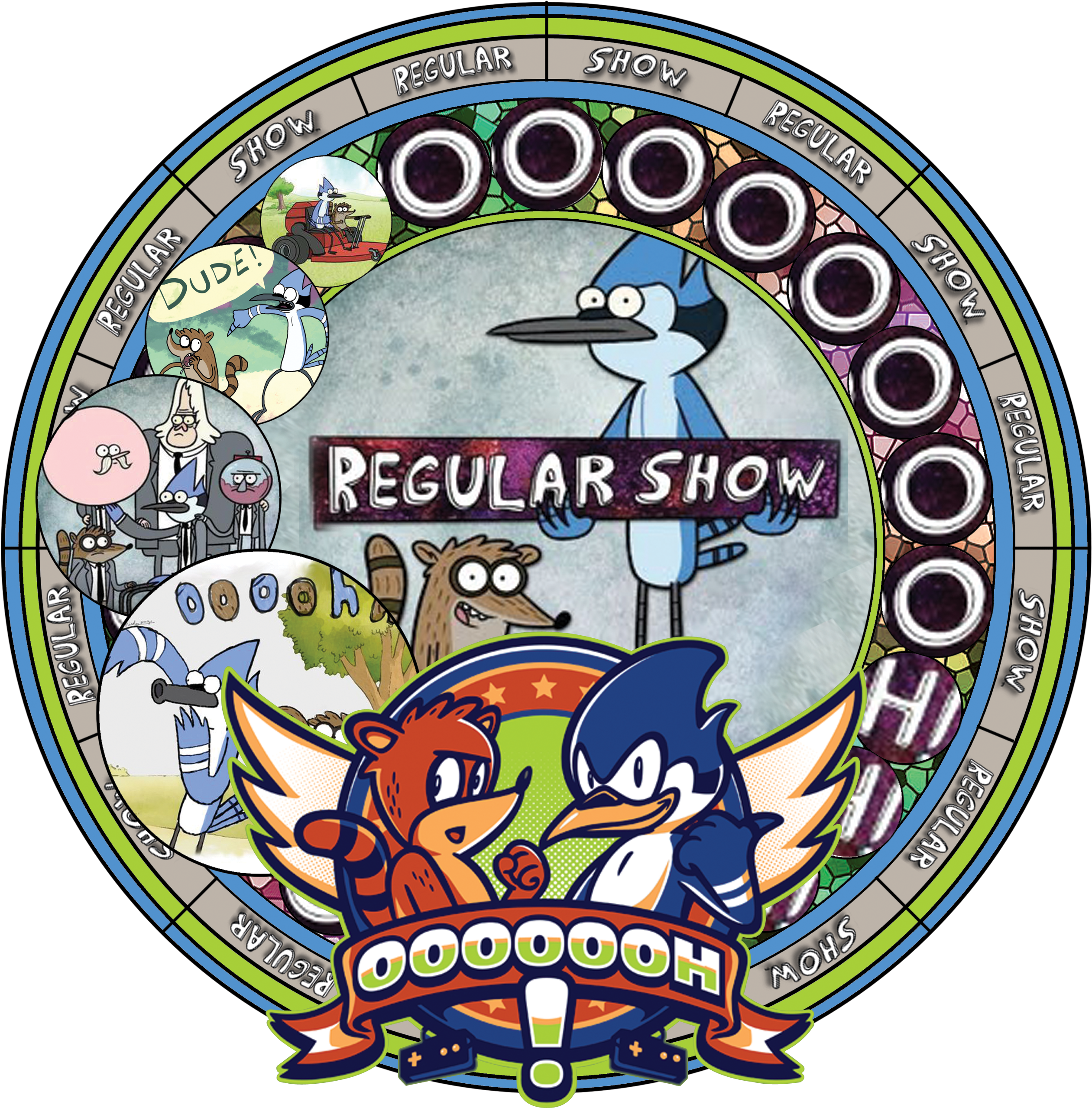 Regular Show Stained Glass By Bluethereptar Regular - Regular Show Season 1 & 2 (blu-ray) (2600x2600)
