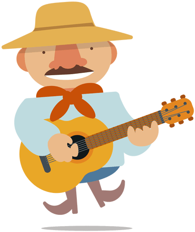 Man Guitarist Illustration Transparent Png - Guitarist (512x512)
