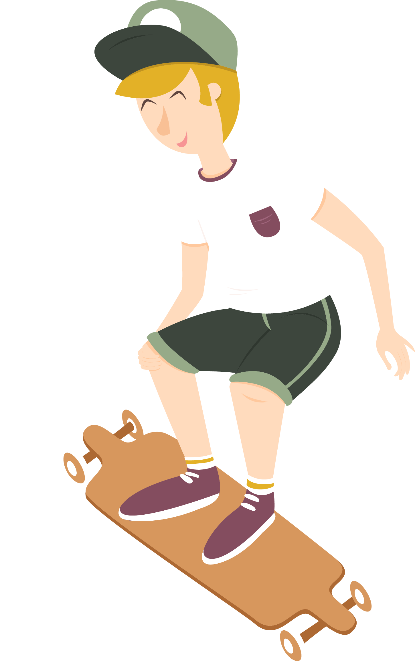 Skateboard Clip Art - Vector Graphics (1450x2308)