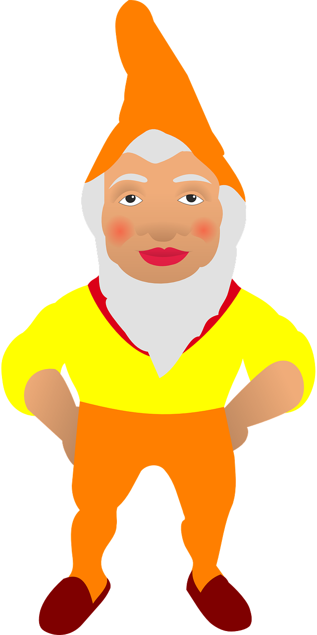 Gnome Dwarf Leprechaun Cartoon Png Image - Garden Gnome Clipart (640x1280)