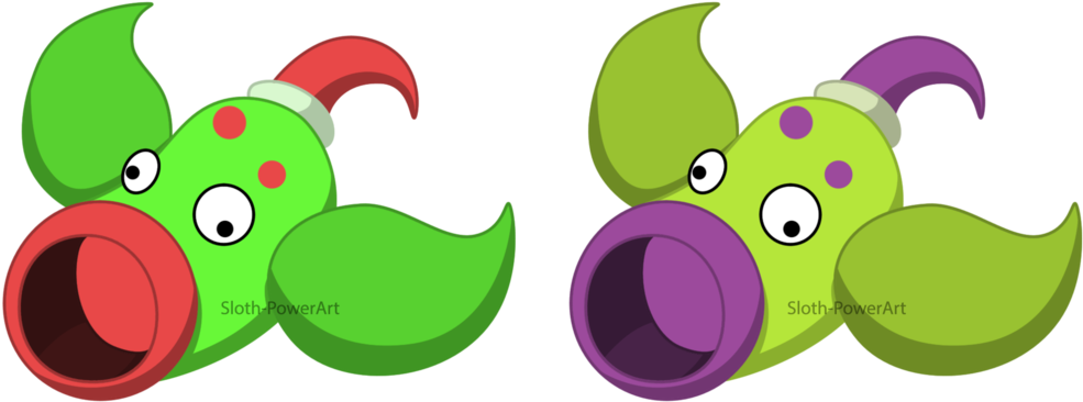 Weepinbell Normal And Shiny By Sloth-power - Weepinbell (1024x408)