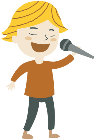 Boy Singing Cartoon Transparent Png - Singing Cartoon Png (512x512)