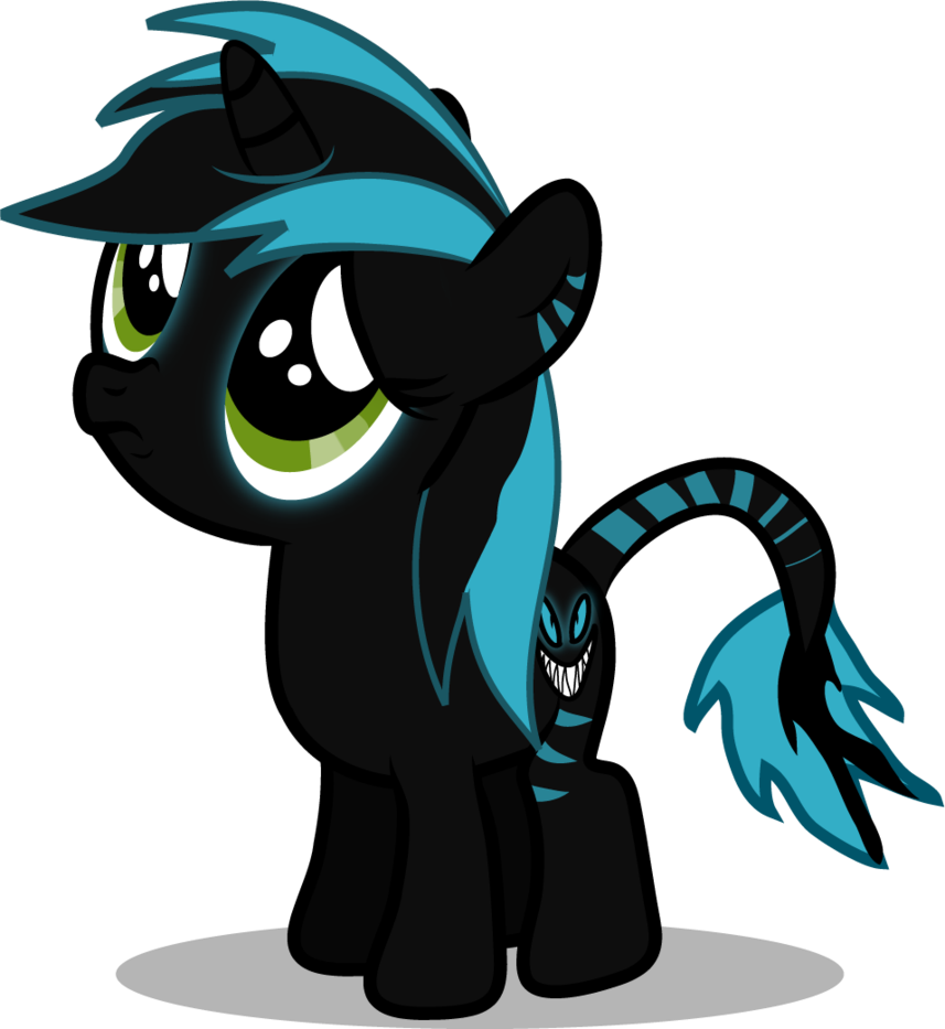 Sad Eyed Cheshire Grin By Creshosk - Sad Grin (857x933)