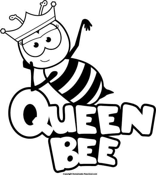 Queen - Draw A Queen Bee (523x587)