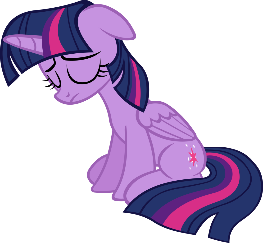 Ironm17, Eyes Closed, Female, Folded Wings, Mare, Pony, - Cartoon (1110x1024)