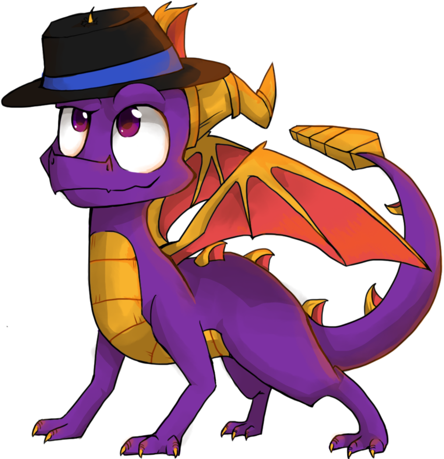 Spyro=draginhat Drawing By Yirina - Cute Spyro Drawing (894x894)