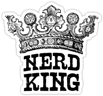King Crown Logo Black And White Black King Crowns Images - King Of The Nerds (375x360)