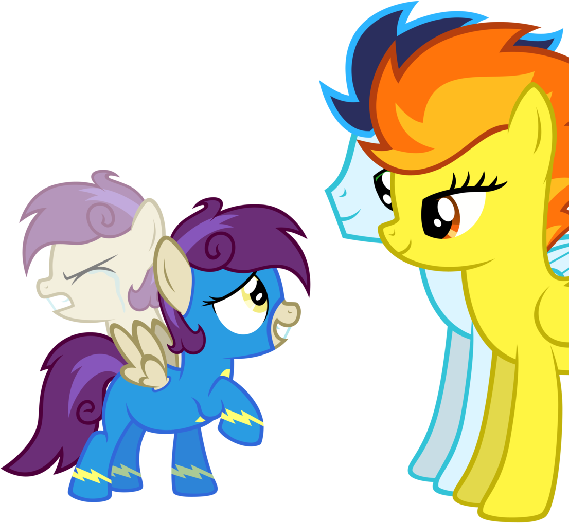 Scourge707, Clothes, Crying, Eyes Closed, Family, Female, - Mlp Wonderbolt Base (1125x1024)