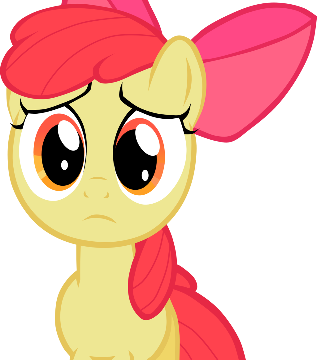 Sad Apple Bloom By Echoes111 Sad Apple Bloom By Echoes111 - My Little Pony Apple Bloom Eyes (1024x1165)