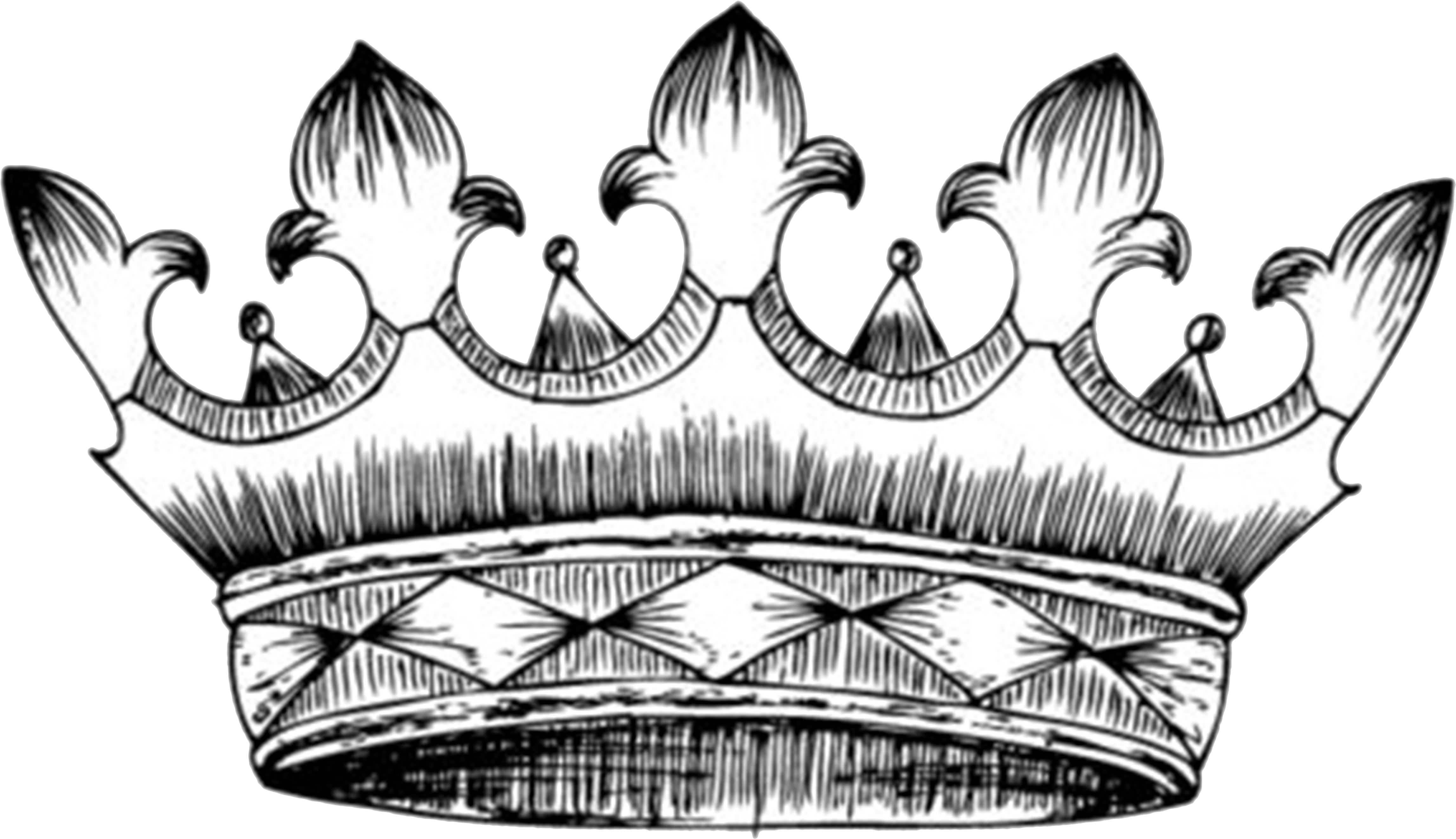 Drawing Crown Heraldry Clip Art - Hand Drawn Crown (4821x3288)