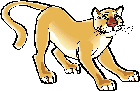 Cartoon Cougar Clip Art 01 - Cougar Cartoon (490x328)