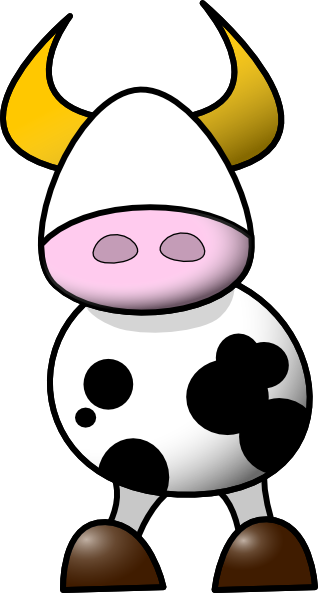 Cartoon Cow (318x593)