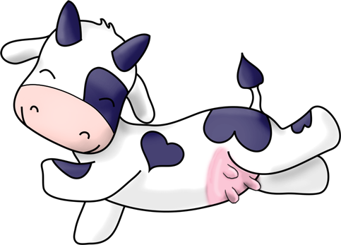 Vanilla Milky Moo Cow Jumping - Cow Jumping Transparent Png (483x347)