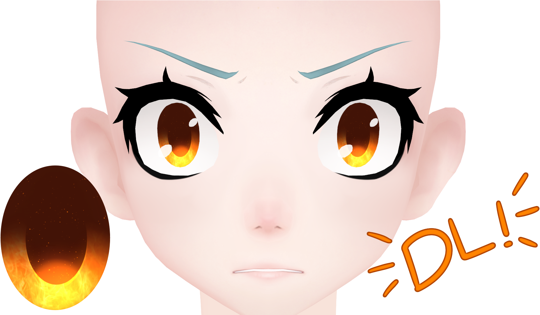 Fire Eye Texture Dl By Deidaraisdead - Mmd Fire Eye Texture (1920x1080)