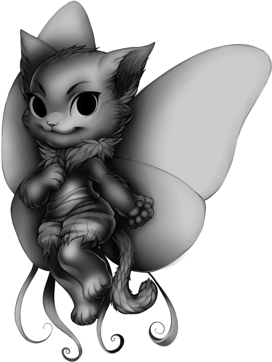 Cat Fairy Base - Cartoon (1024x1280)