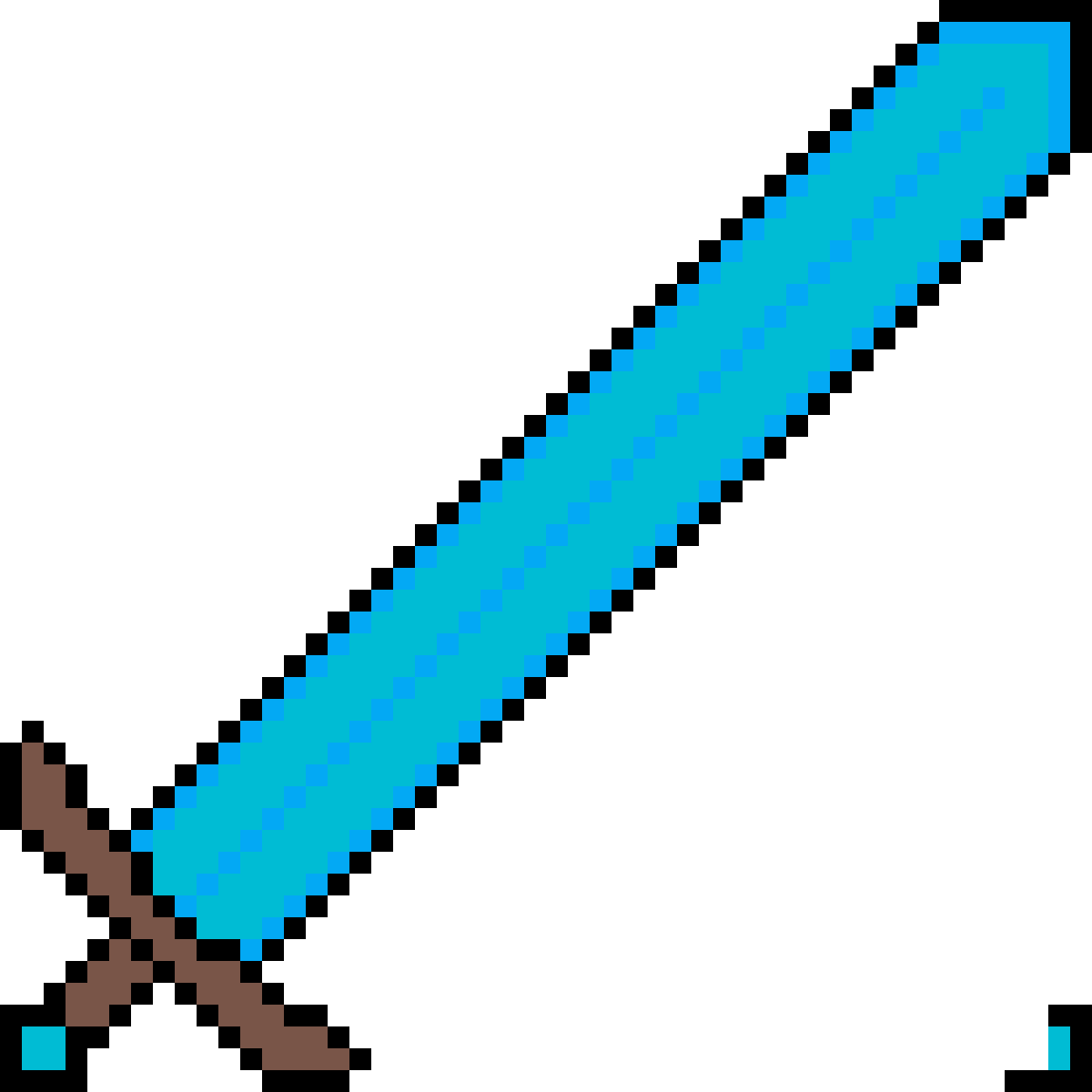 Diamond Sword For Texture Pack - Club Pixel Art (1200x1200)