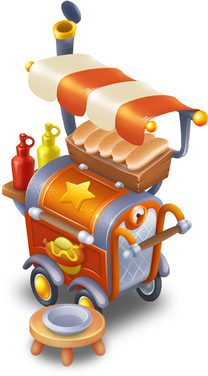 Hot Dog Stand Mastered - Hay Day Hot Dog Stand (750x750)