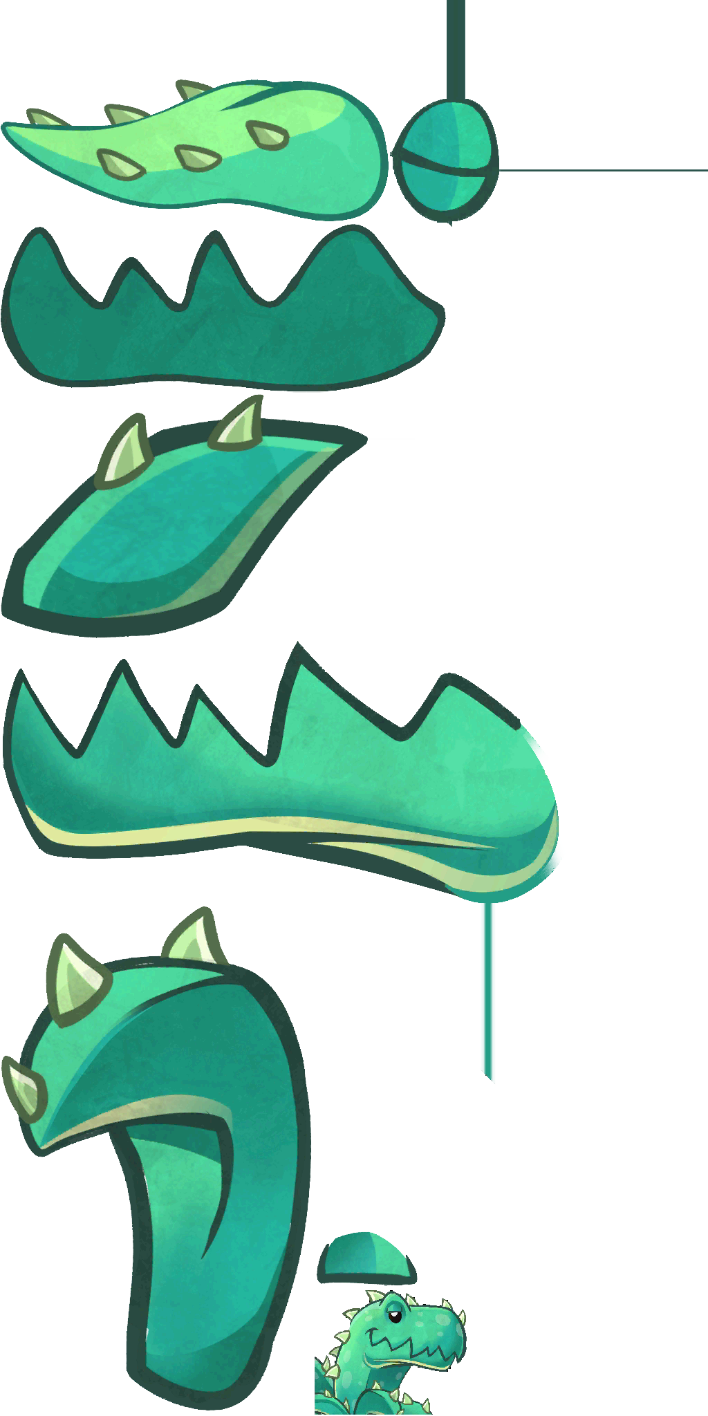 Aloesaurus Texture 1 - Plantas Zombies 2 Plantas (1024x2048)