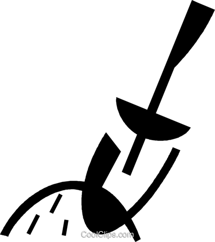 Gardening Tools Royalty Free Vector Clip Art Illustration - Emblem (426x480)