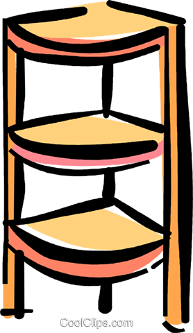 Corner Shelf Royalty Free Vector Clip Art Illustration - Corner Shelf Clipart (278x480)