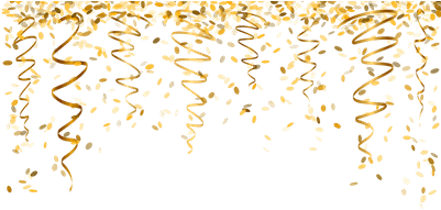 Gold Confetti Vector Png (400x400)