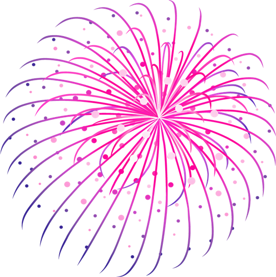 New Year's Fireworks Clip Art - Diwali Png (541x544)