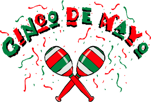 Confetti Clipart Cinco De Mayo - Cinco De Mayo Theme (851x572)